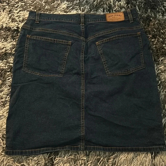 Blue IZOD Jean Skirt - Picture 3 of 6
